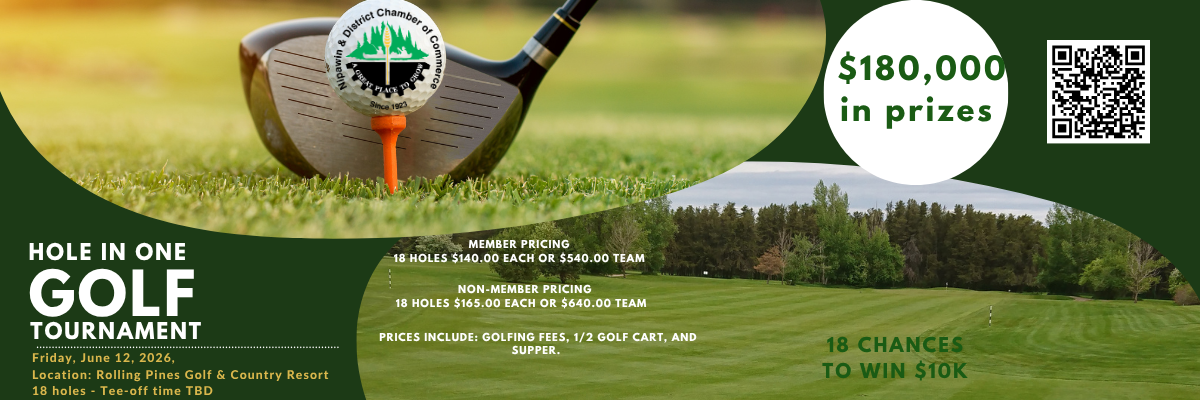 Website header for golf